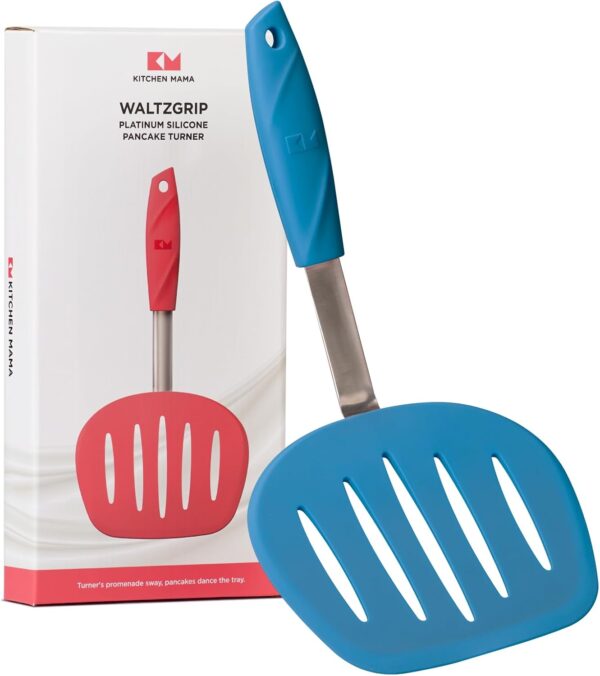 Kitchen Mama WaltzGrip Platinum Silicone Pancake Spatula Turner