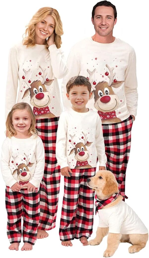 WephuPSho Family Christmas Pjs Matching Sets Baby Christmas Matching Jammies