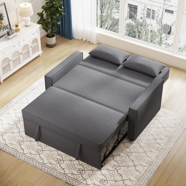 Furnimart Convertible Sleeper Sofa Bed, 53 Inches 3-in-1 Futon Sofa Bed