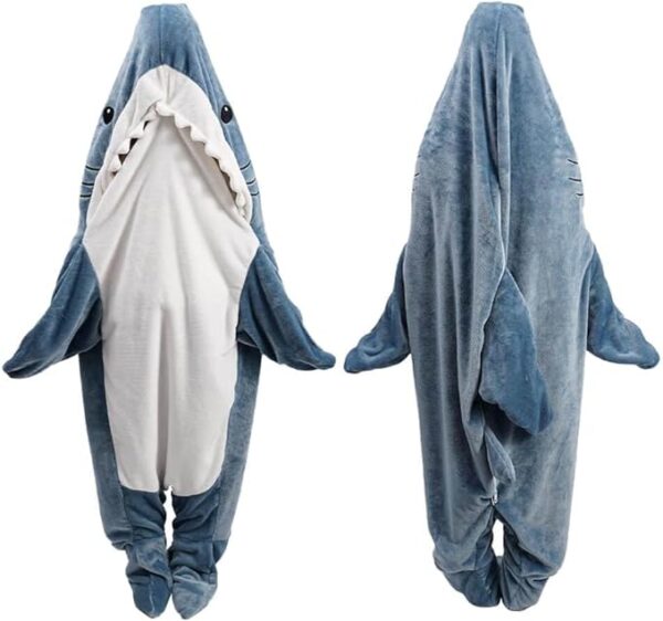 Shark Blanket Hoodie Onesie Adult & Kid, Wearable Shark Blanket