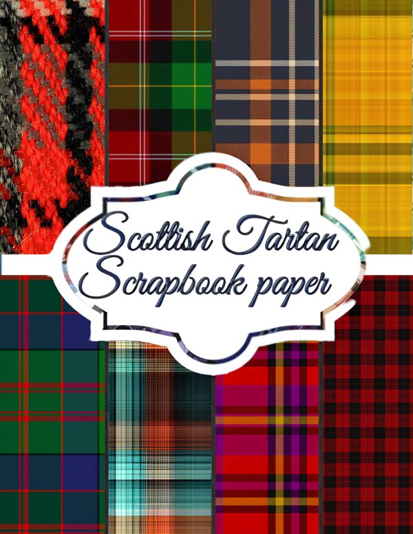 Scottish Tartan Themed Scrapbook Paper