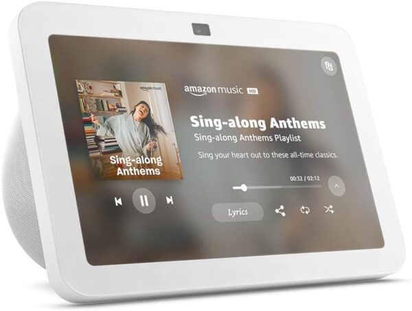 Echo Show 8 (newest model), With Spatial Audio, Smart Home Hub, and Alexa, Glacier White - Image 2