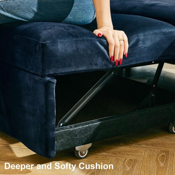 Belffin Modular Sectional Sleeper Sofa Bed with Pull Out Couch, Oversized U Shaped Sleeper Pull Out Bed with Storage Loveseat - Image 3