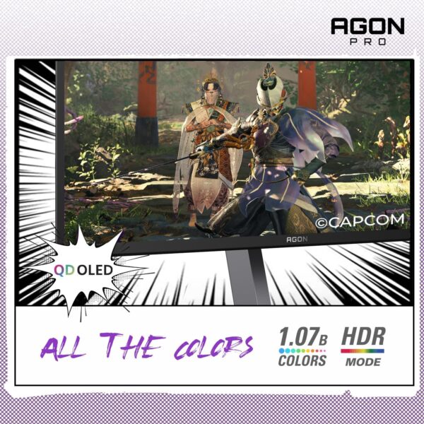 AOC Agon PRO AG276QZD2 27" OLED Tournament Gaming Monitor 2560x1440, 240Hz 0.03ms - Image 3