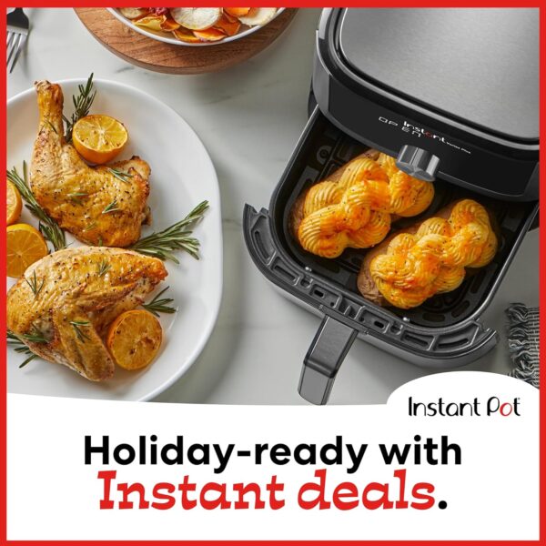 Instant Pot Vortex Plus 4QT Air Fryer, Custom Program Options, 6-in-1 Functions Crisps, Broils, Roasts, Dehydrates, Bakes - Image 3