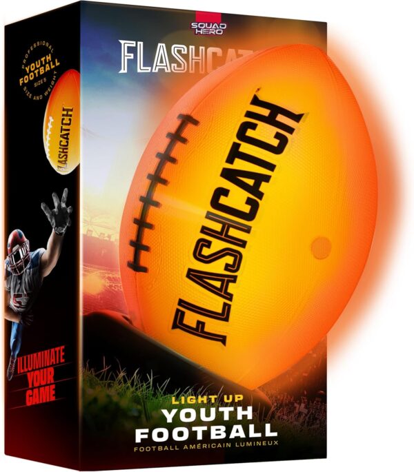 Light Up Youth Football - Glow in the Dark Ball - Image 2