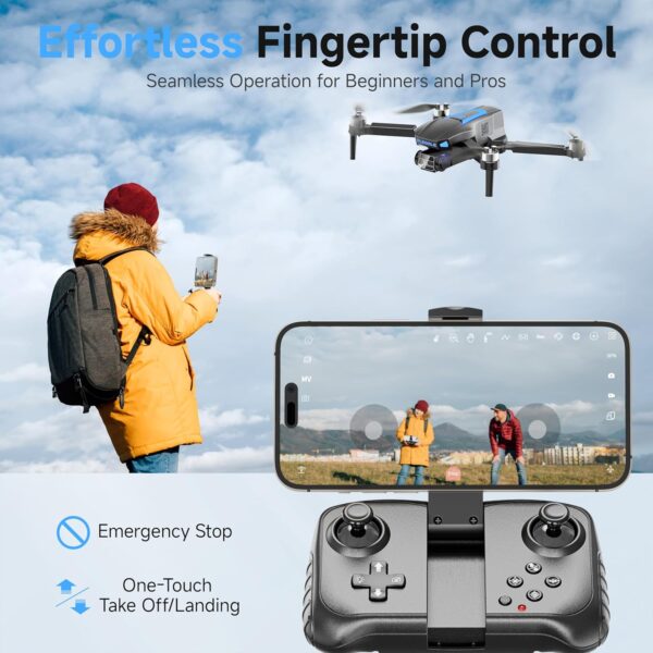 Drones with Camera for Adults 4K, Brushless Motor Drone for Kids Beginners - Image 4