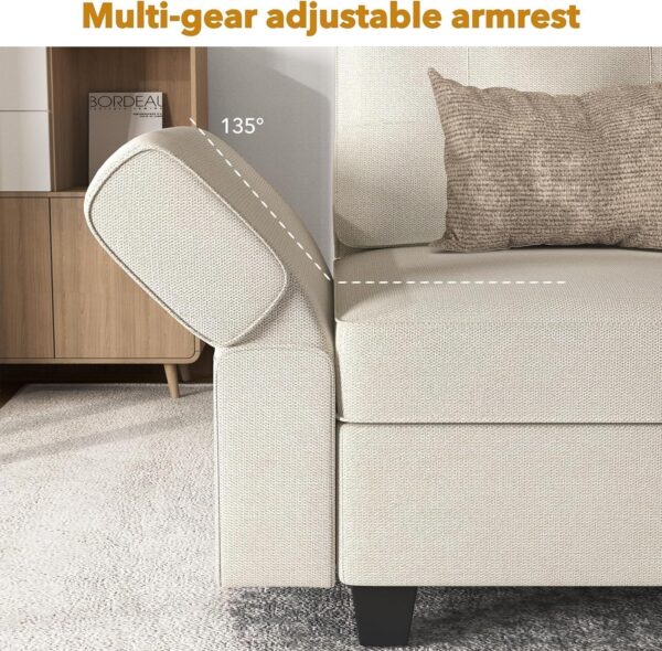Modular Sectional Sofa, Convertible U Shaped Sofa Couch with Storage - Image 3