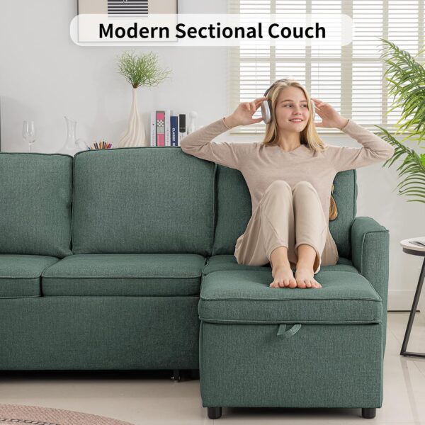 Premium Modular Sectional Sleeper Sofa with Pull Out Bed - Image 4