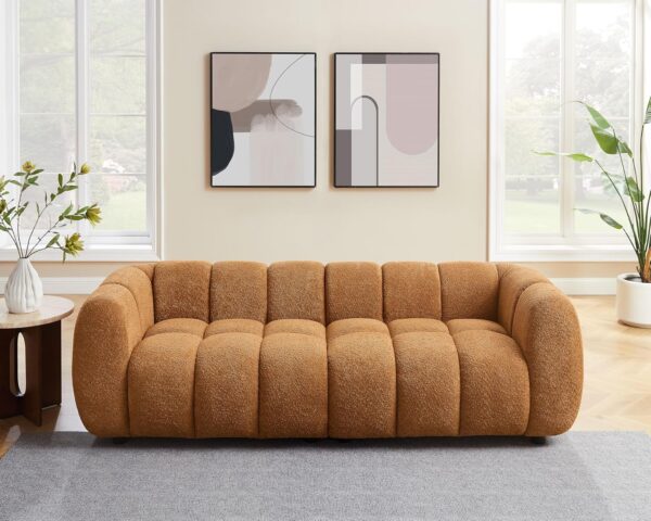 89" Oversized Boucle Sofa Couch, Modern Upholstered Tufted Cloud Couch - Image 2