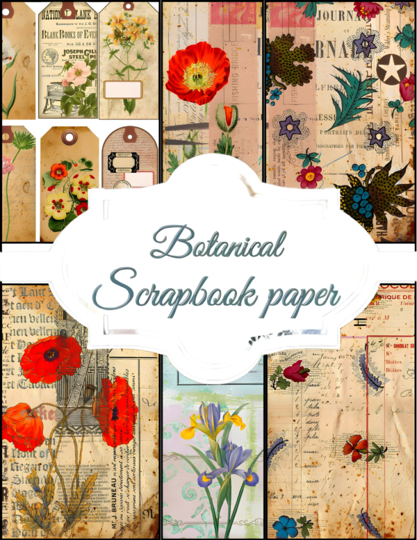 Botanical Scrapbook Paper
