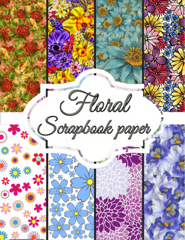 Floral Tapestry Scrapbook Paper