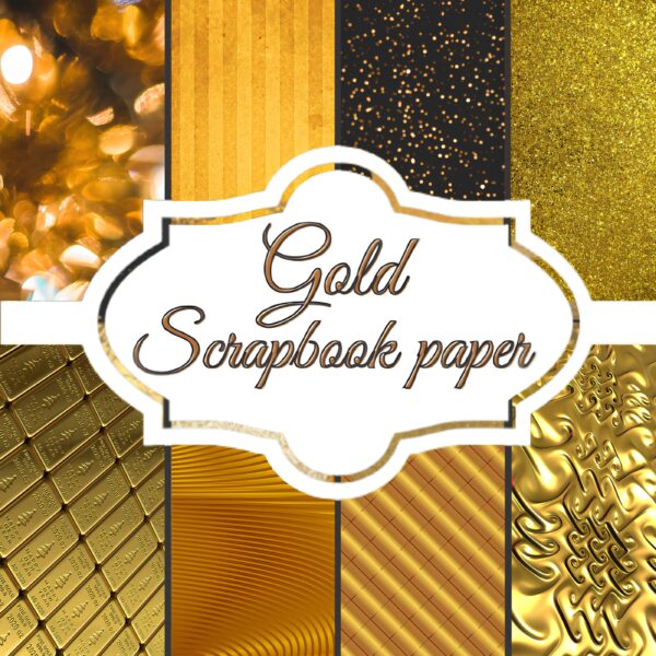 Gold Scrapbook Paper