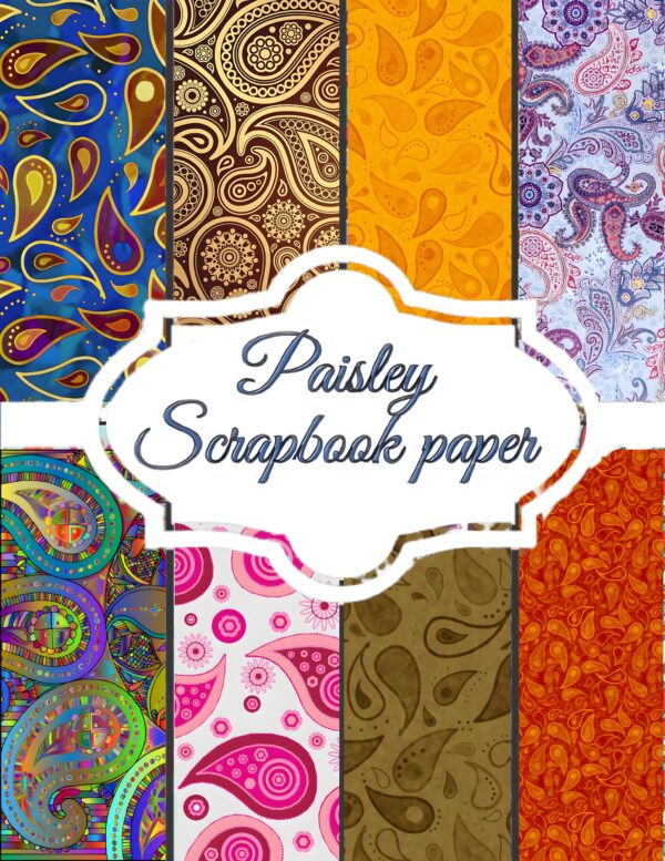Paisley Patterned Scrapbook Paper