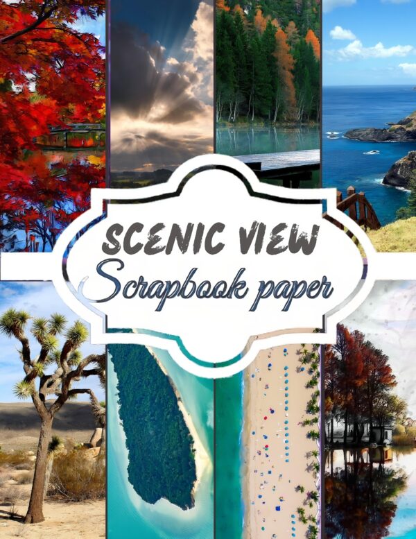Scenic View-themed Scrapbook Paper