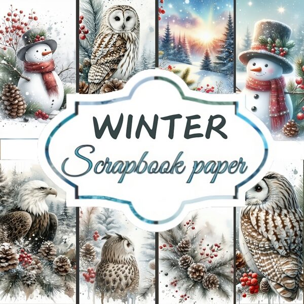 Winter Scrapbook Paper