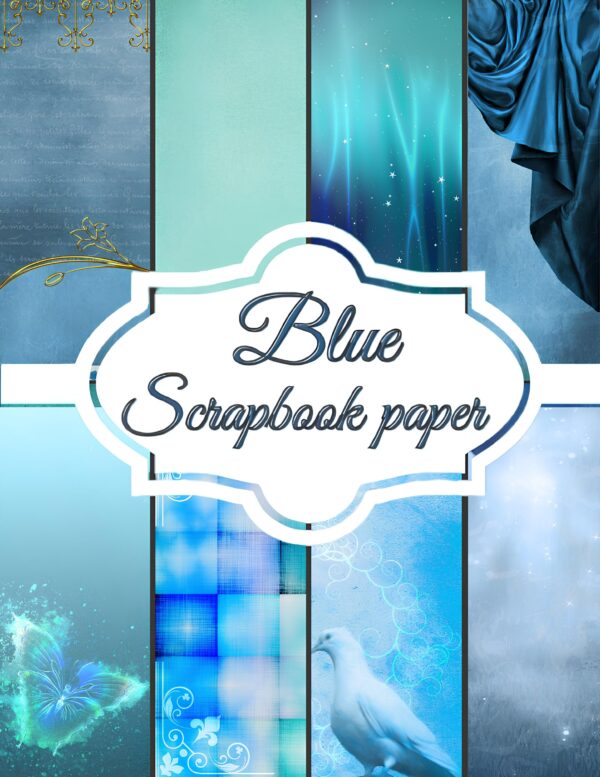 Blue Scrapbook Paper