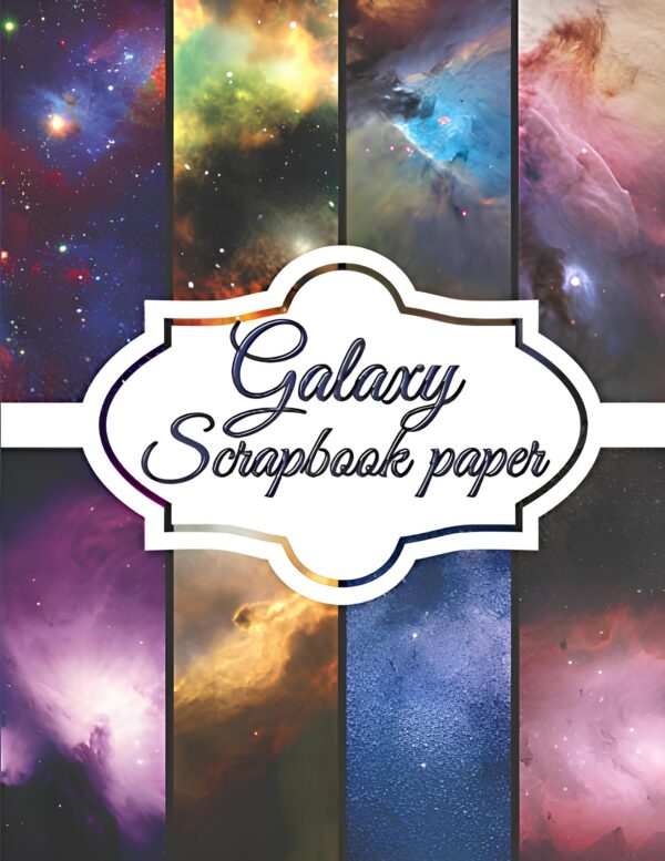 Galaxy Themed Scrapbook Paper