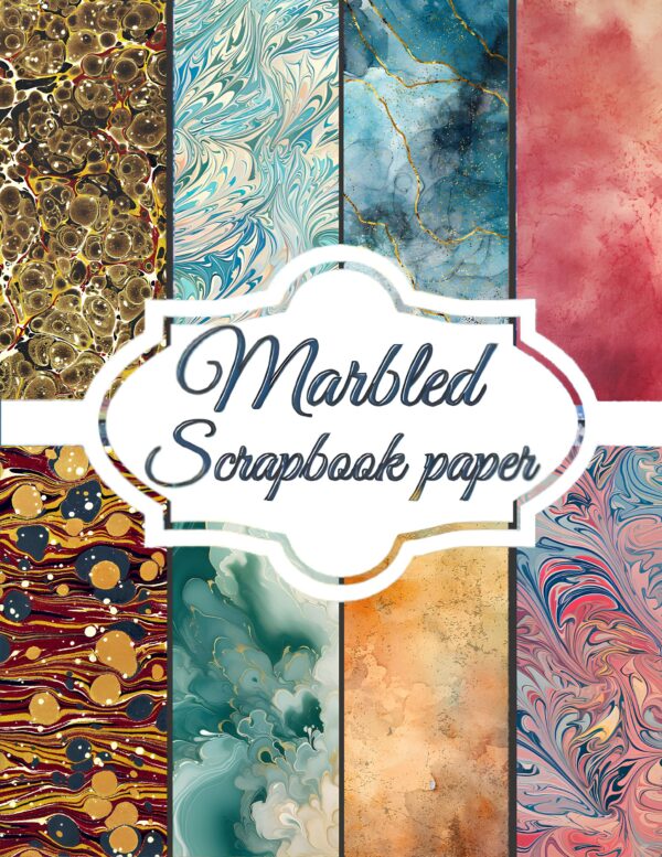 Marbled Scrapbook Paper