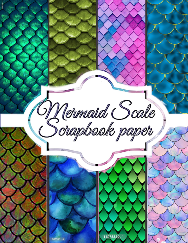 Mermaid Scale Magic Scrapbook Paper