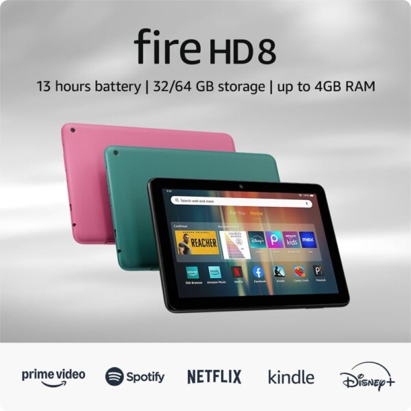 New Amazon Fire HD 8 tablet, 8” HD Display, 3GB memory, 32GB - Image 2