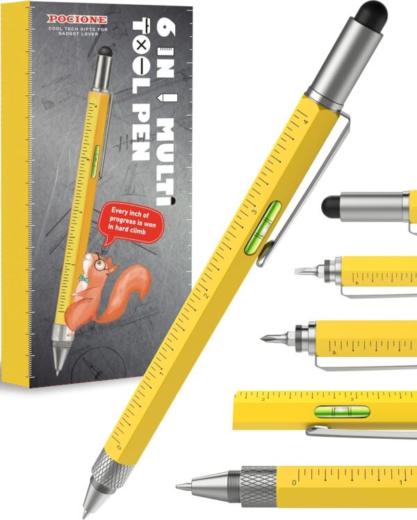 Stocking Stuffers for Men Multitool Pen: Mens Gifts for Christmas Unique White Elephant Gifts for Adults Useful,