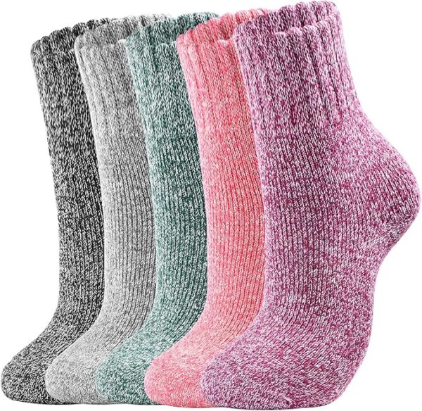Womens Wool Socks Winter Socks for men Warm Thick Knit Wool