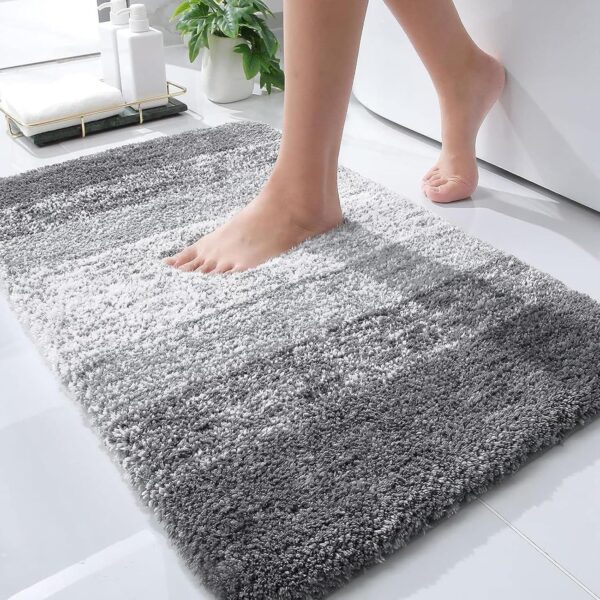 OLANLY Bathroom Rugs Mat 30x20, Extra Soft and Absorbent Microfiber Bath Rugs, Non-Slip Plush Shaggy Bath Carpet