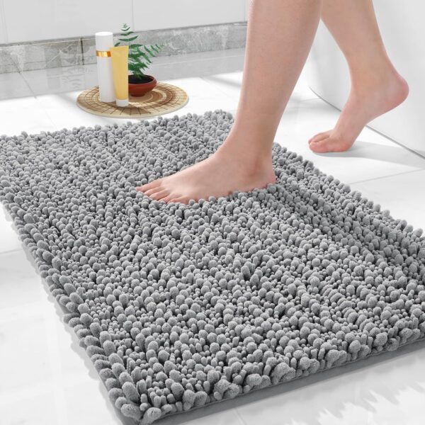 Yimobra Bathroom Rug Mat 24 x 17, Extra Soft Non Slip Absorbent Water Bath Rug