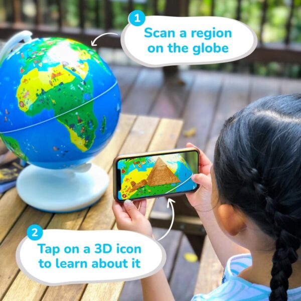 PlayShifu Smart Educational Globe for Kids, Interactive AR Toy, Ideal for Preschool Learning - Image 2