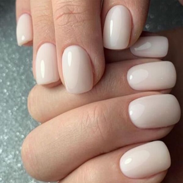 Modelones 32Pcs White Christmas Press on Nails, Upgrade Short Square Fake Nails - Image 2