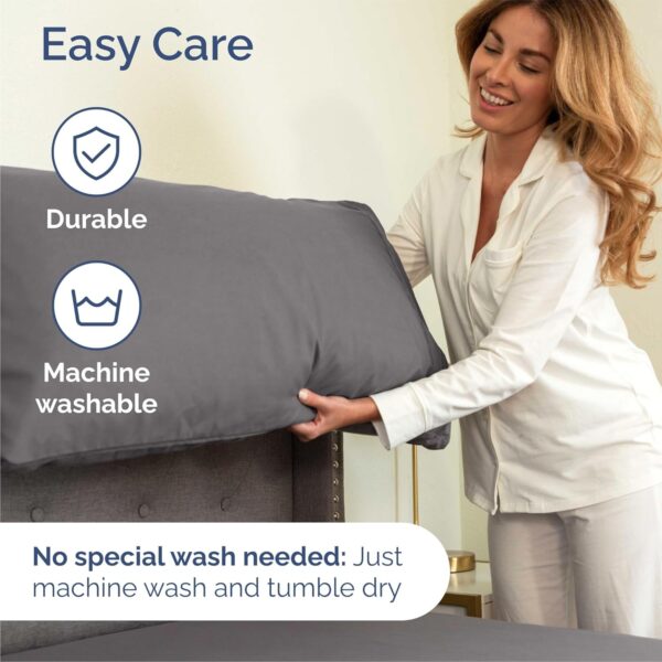 Queen Size 4 Piece Sheet Set - Comfy Breathable & Cooling Sheets - Hotel Luxury Bed Sheets for Women and Men - Image 2