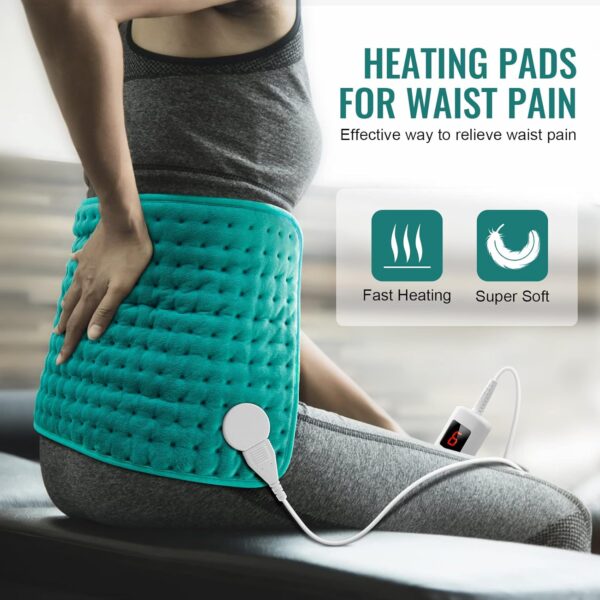 Electric Heating Pads for Back Neck Shoulder Pain Relief, Gifts for Women, Men, Mom, Dad, Christmas - Image 5