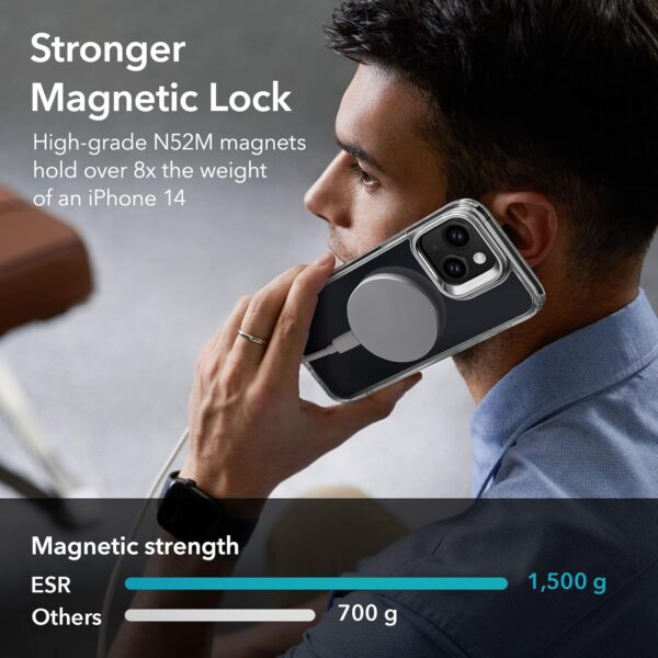 ESR for iPhone 13 Case/iPhone 14 Case, Compatible with MagSafe, Built-in Camera Ring Stand, Military-Grade Protection - Image 5