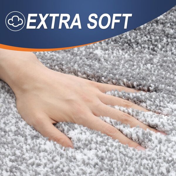 OLANLY Bathroom Rugs Mat 30x20, Extra Soft and Absorbent Microfiber Bath Rugs, Non-Slip Plush Shaggy Bath Carpet - Image 2