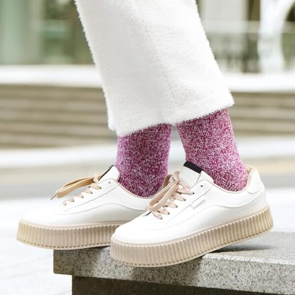 Womens Wool Socks Winter Socks for men Warm Thick Knit Wool - Image 2