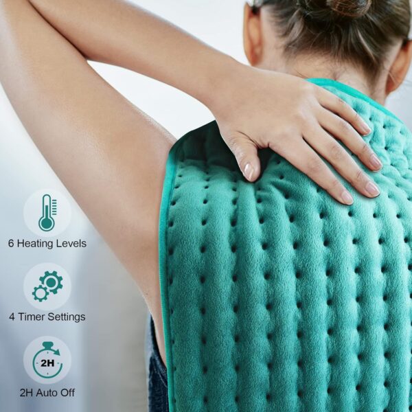 Electric Heating Pads for Back Neck Shoulder Pain Relief, Gifts for Women, Men, Mom, Dad, Christmas - Image 3