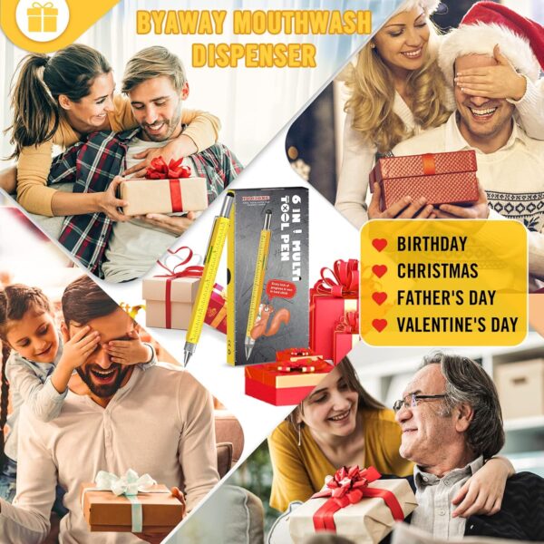 Stocking Stuffers for Men Multitool Pen: Mens Gifts for Christmas Unique White Elephant Gifts for Adults Useful, - Image 5