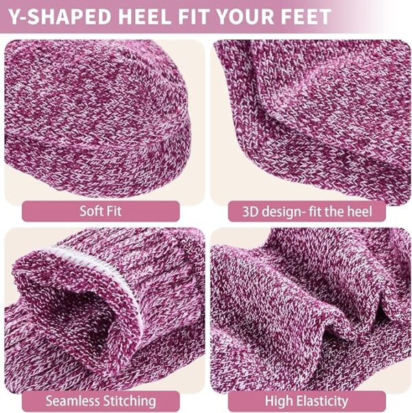 Womens Wool Socks Winter Socks for men Warm Thick Knit Wool - Image 5