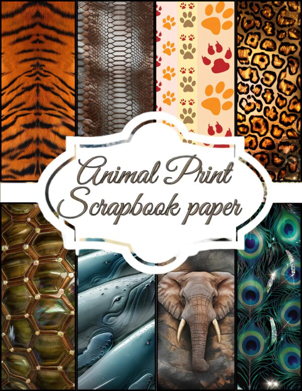 Animal Print Scrapbook Paper