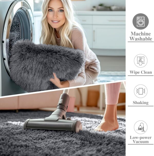 OLANLY Area Rugs for Living Room Bedroom, Machine Washable 4x5.9 - Image 2