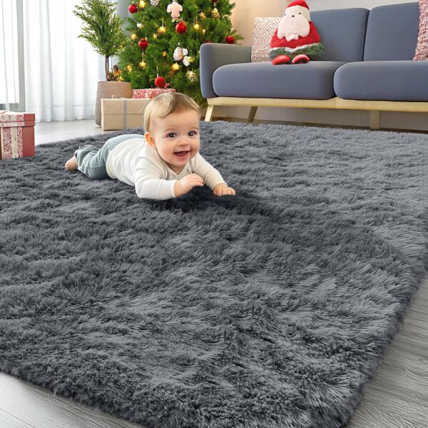 OLANLY Area Rugs for Living Room Bedroom, Machine Washable 4x5.9